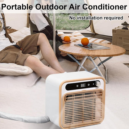  130m3/h Split AC, Refroidisseur De Camping Silencieux Avec Télécommande WiFi, 12H Minuterie, Conception Légère Sans Tuyau Pour Camion De Tente De Camping-Car Caravane à L'extérieur
