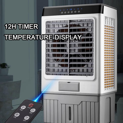 GENERIC Refroidisseur D'air évaporatif 4L, Ventilateur Portable à Télécommande Avec Paquets De Glace, Liquide De Refroidissement Personnel Silencieux Pour Le Dortoir De Bureau à Domicile, 12H Minuterie Et Rou