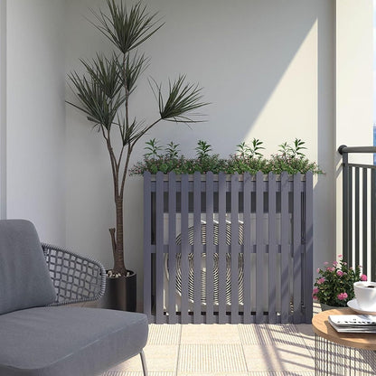 GENERIC Housse De Protection En Bois Pour Climatiseur Extérieur - Résistante Aux Intempéries - Pour Pompes à Chaleur Et Unités De Climatisation - Support Décoratif Pour Plantes - Blanc - 105 X 50 X 95 Cm