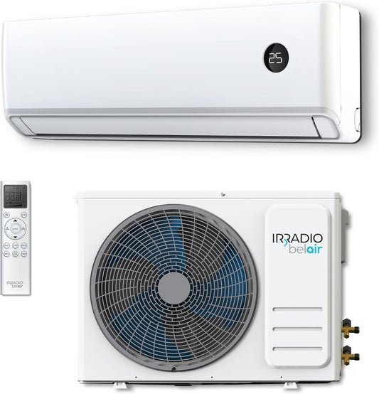  ALASTOR 9 Climatiseur Inverseur 9000 BTU Avec Pompe à Chaleur, Gaz R32, Classe A++/A+, Télécommande LCD Sans Fil, écran LCD, Filtres Lavables, Minuterie Programmable