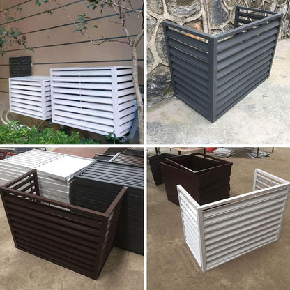 GENERIC Housse De Protection Pour Climatiseur D'extérieur – Protection Contre La Poussière Et La Persienne En Aluminium Pour Pompes à Chaleur – Résistante Aux Intempéries – Clôture élégante Pour Intérieur