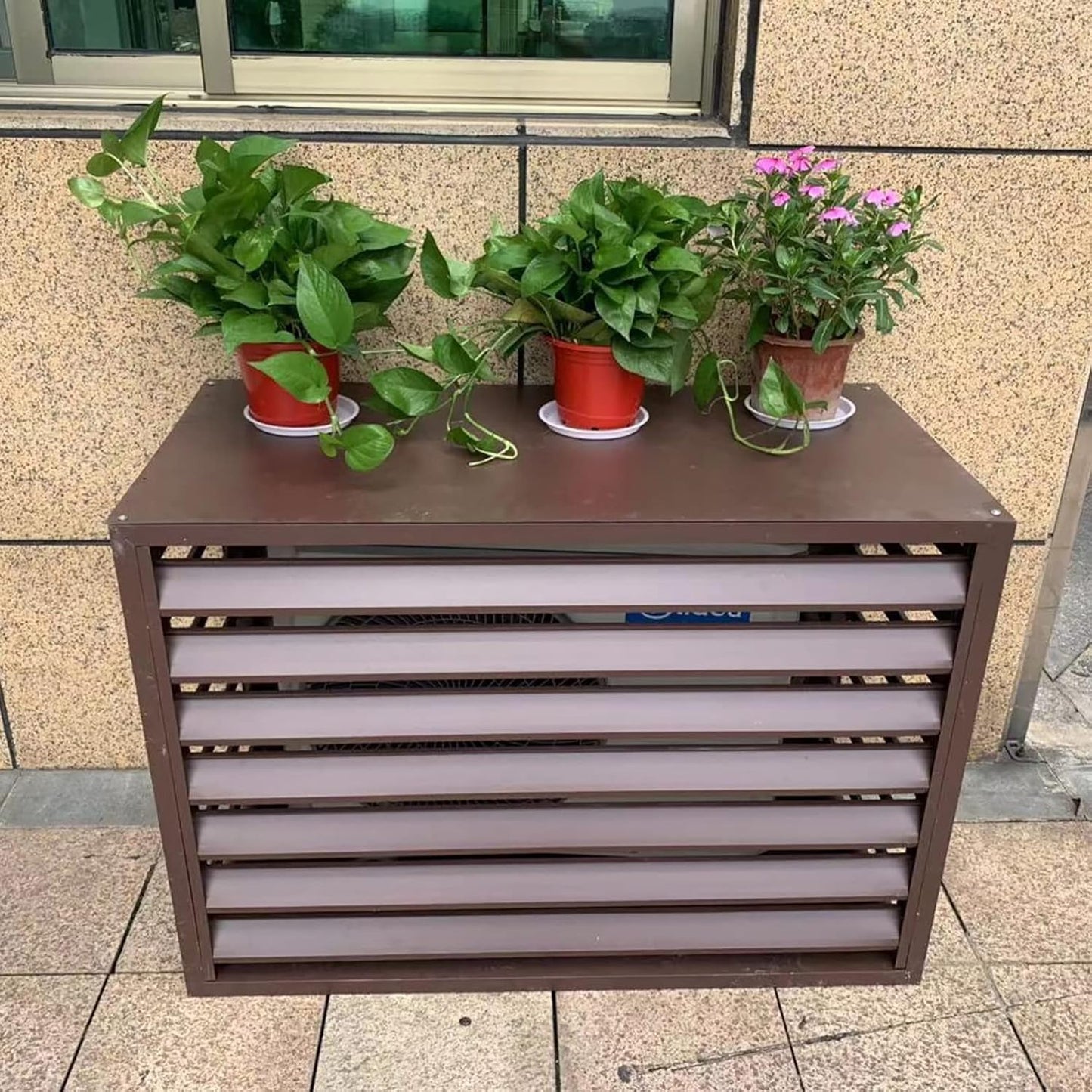 GENERIC Housse De Protection Pour Climatiseur Extérieur - Protection Contre Les Intempéries - Protection Contre Le Vol - Pour Climatisation Extérieure - Résistante Aux Intempéries.
