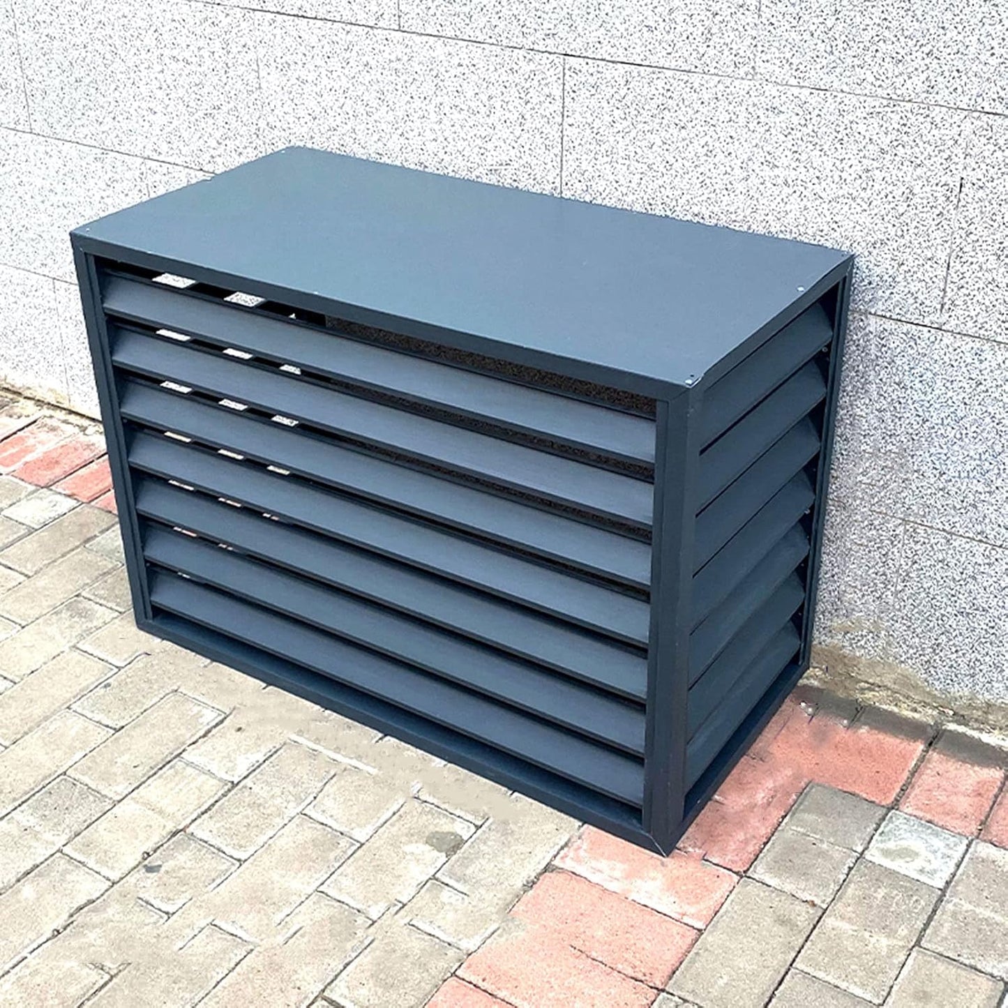  Housse De Protection En Aluminium Robuste Et étanche Pour Climatiseur De Fenêtre, Protection Contre La Poussière, Idéale Pour Les Poubelles Et Les Parterres De Fleurs