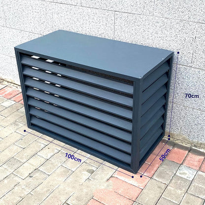  Housse De Protection En Aluminium Robuste Et étanche Pour Climatiseur De Fenêtre, Protection Contre La Poussière, Idéale Pour Les Poubelles Et Les Parterres De Fleurs