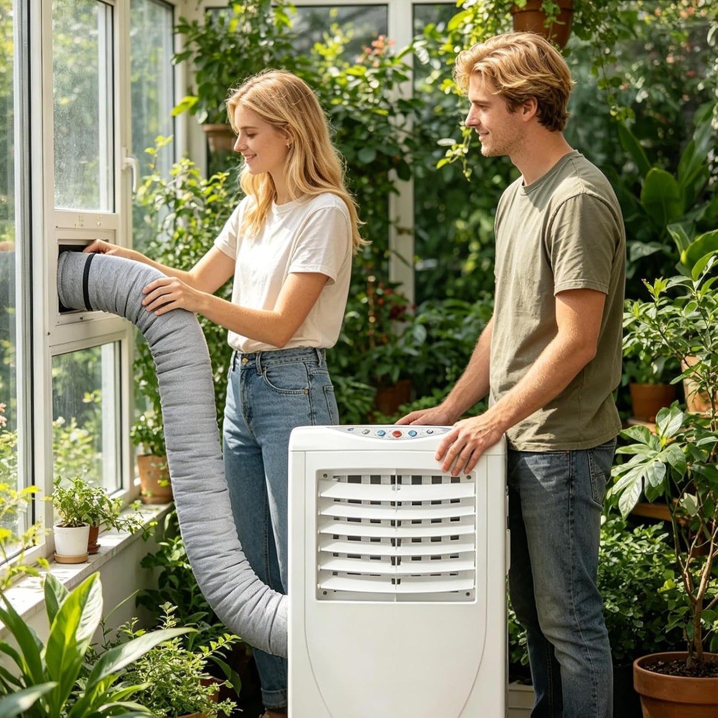  Gaine Isolante Pour Tuyau De Climatiseur – Protection Portable Manchon D'isolation, Compatible 5 Et 5,9 Pouces. Réduit La Condensation Et Améliore L'efficacité Énergétique – Pour Climatisation Mobile