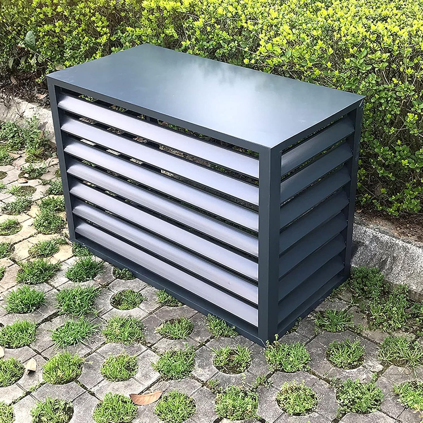  Housse De Protection En Aluminium Robuste Et étanche Pour Climatiseur De Fenêtre, Protection Contre La Poussière, Idéale Pour Les Poubelles Et Les Parterres De Fleurs