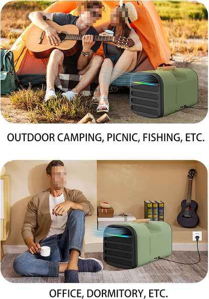 GENERIC Climatiseur Portable Avec Fonction Sans Drainage, écran Tactile, Plusieurs Vitesses Et Modes De Vent Pour La Maison, Le Bureau, Le Dortoir Et Le Camping